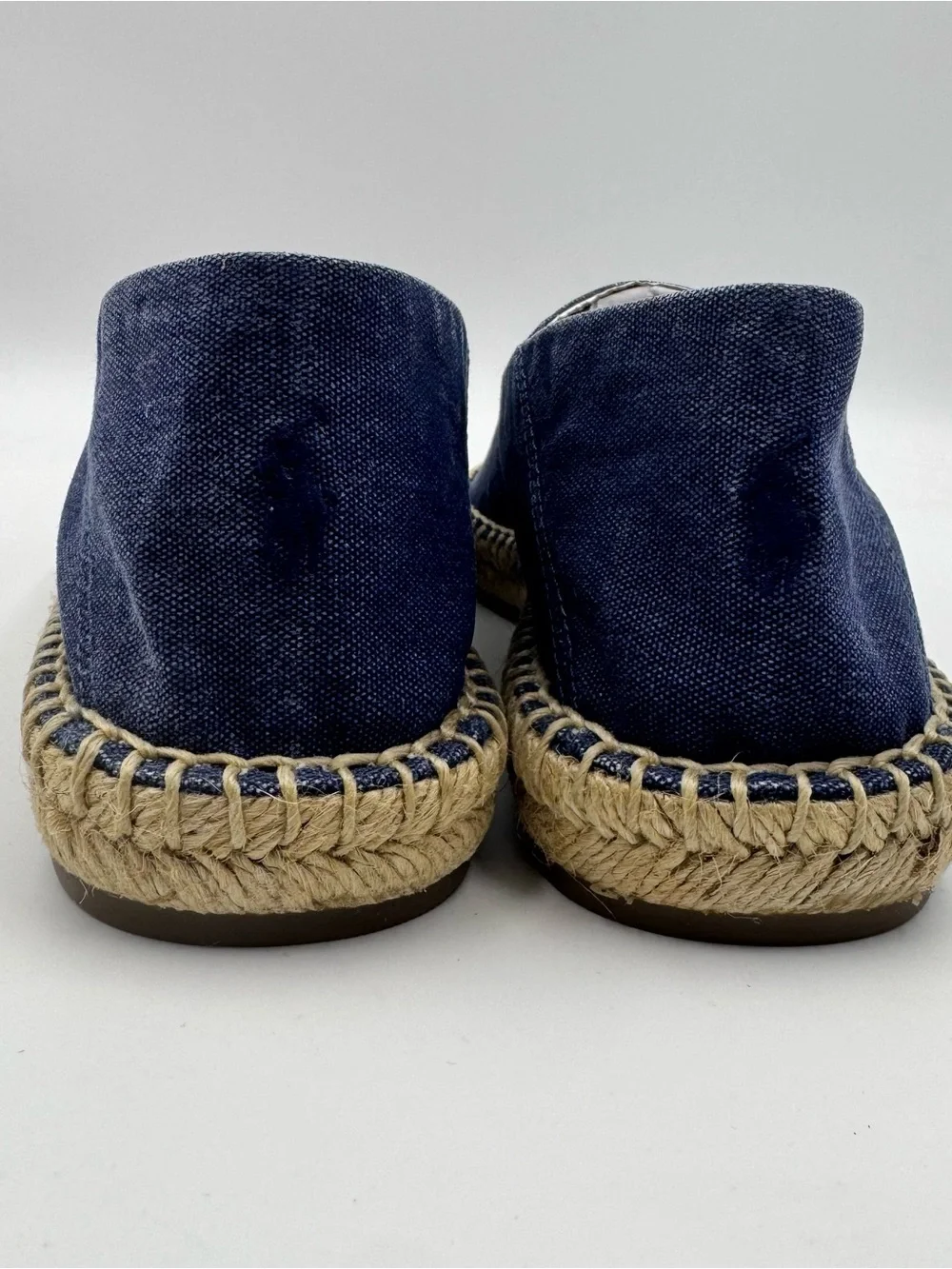 POLO RALPH LAUREN Men's US 10 D Washed Canvas Cevio V2 Espadrille Navy